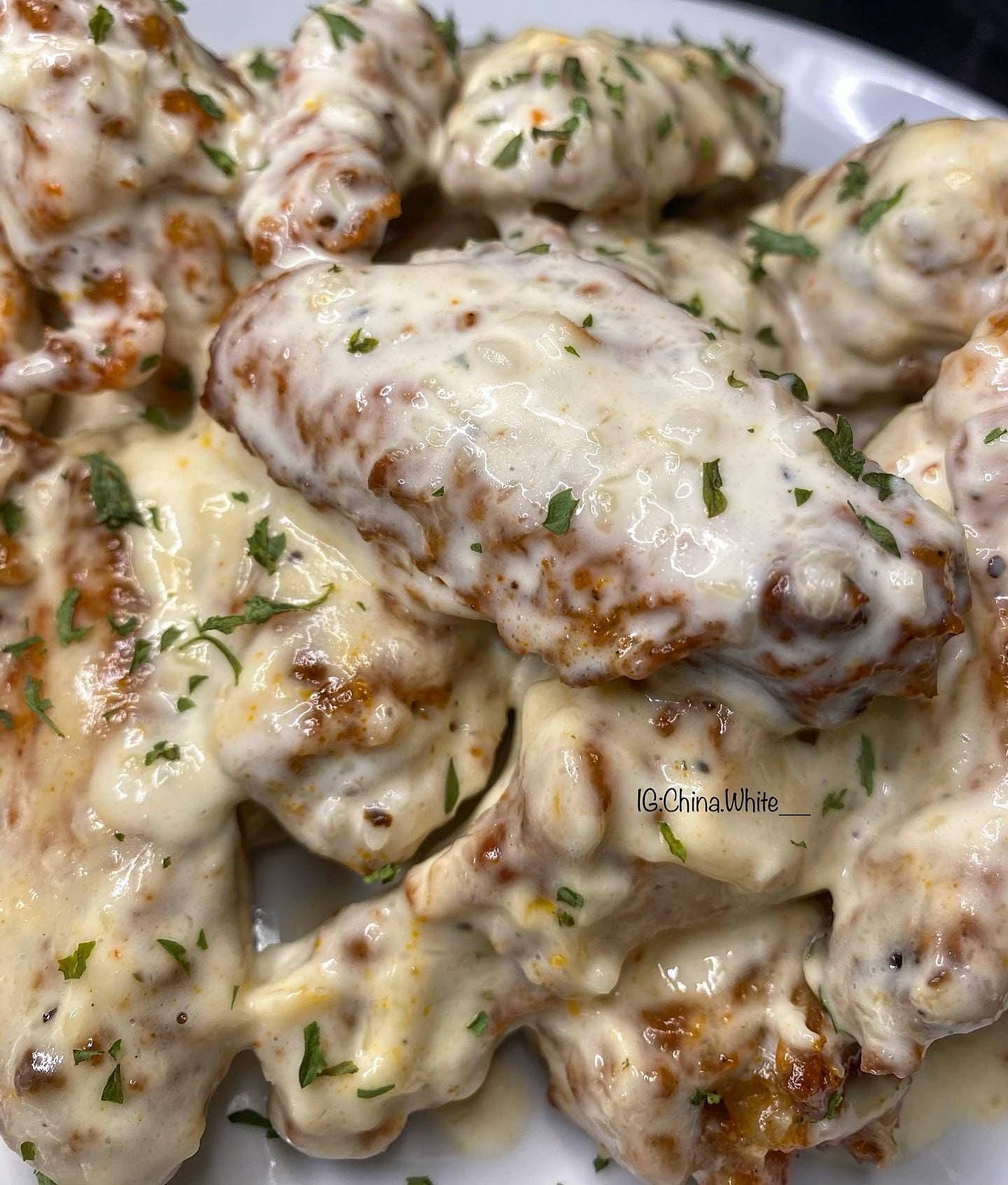 Alfredo Chicken Wings